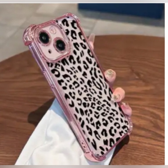 Leopard Print Pink IPhone 13 Pro Max Phone Case - Picture 1 of 6